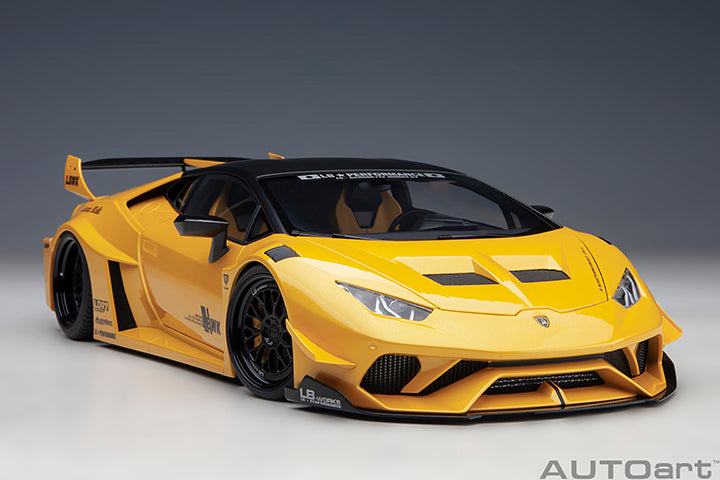 AUTOART 79127 1/18 LIBERTY WALK LB SILHOUETTE WORKS HURACAN GT METALLIC YELLOW (P/O)