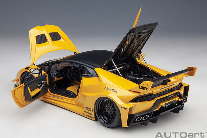 AUTOART 79127 1/18 LIBERTY WALK LB SILHOUETTE WORKS HURACAN GT METALLIC YELLOW (P/O)